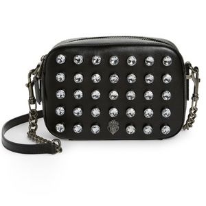 Kurt Geiger Black Crossbody Bag with Silver Accents